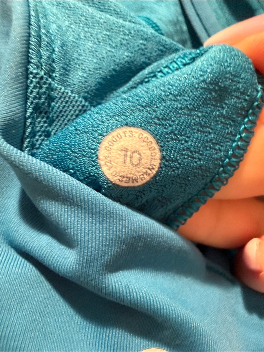 lululemon athletica Teal Blue free to be serene longline Sports Bra - Picture 3 of 3